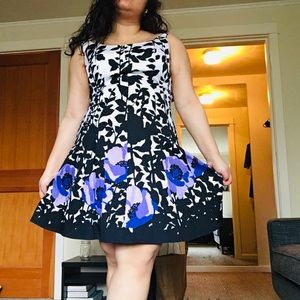 Semi formal Nine West fit and flare short dress